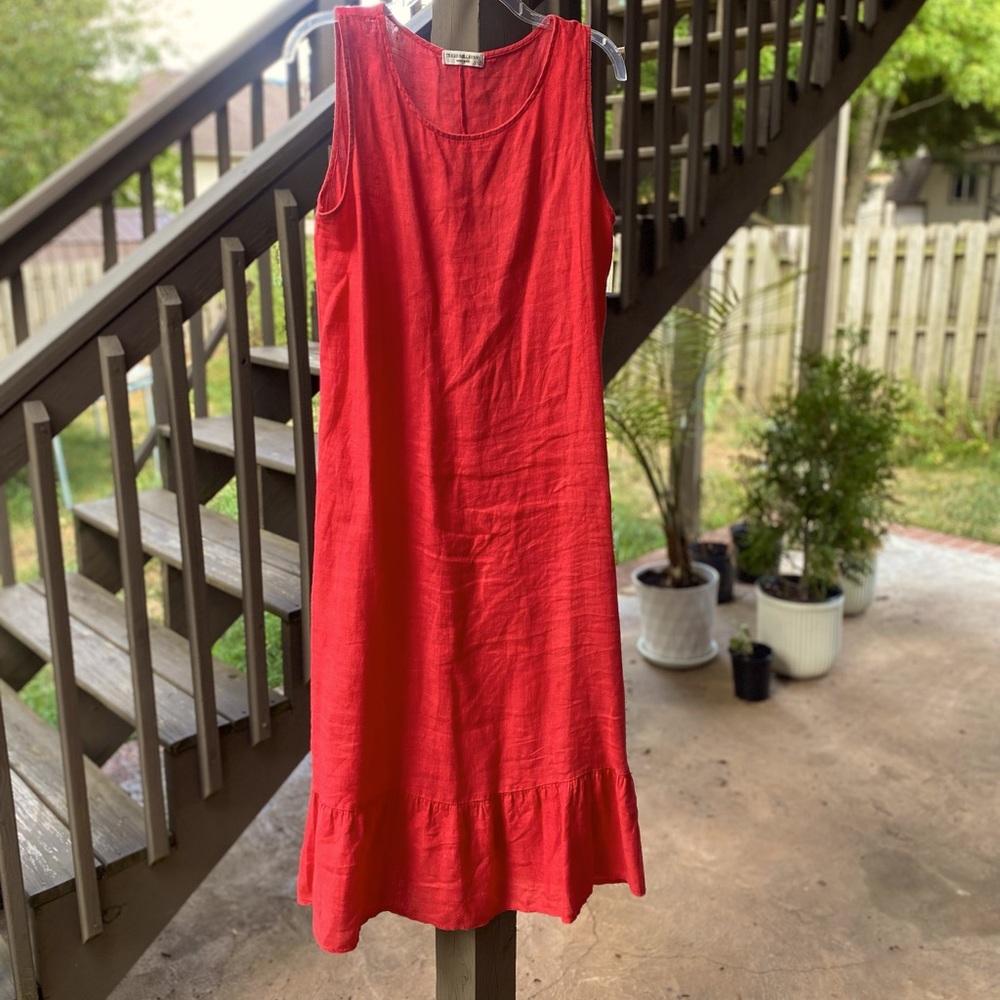 Terzo millennio made in tally linen red
